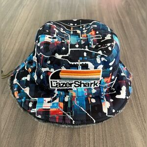 Lazer Shark Navy Reversible Bucket Hat